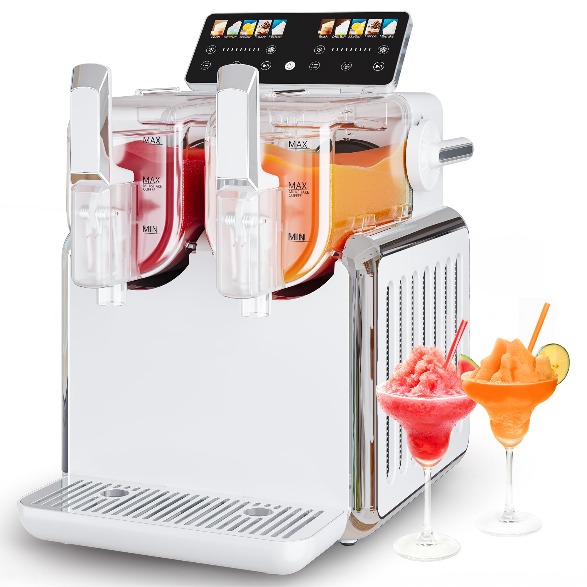 Amazon.com: Dual-Tank Slushie Machine for Home: 169oz Frozen Drink